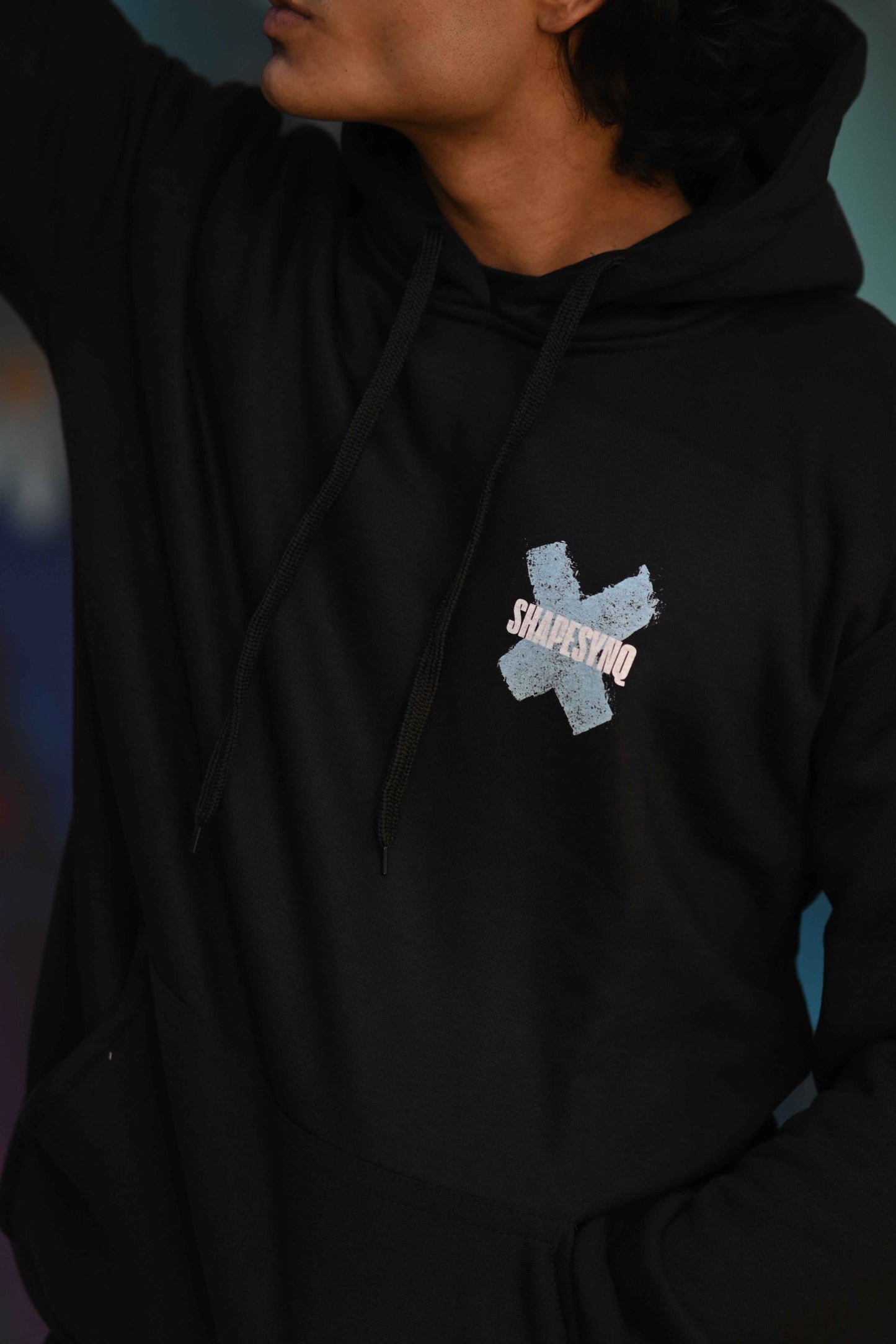 Stylish black heavyweight hoodie Canada with unique graphic design and comfortable fit