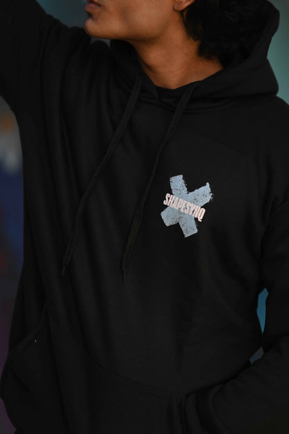 Stylish black heavyweight hoodie Canada with unique graphic design and comfortable fit